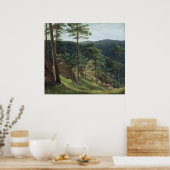 Uitzicht van Mount Brocken, 1829 Poster (Keuken)