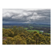 Uitzicht van Mount Buninyong Glossy Poster (Voorkant)