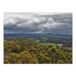 Uitzicht van Mount Buninyong Glossy Poster