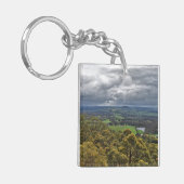 Uitzicht van Mount Buninyong Key Ring Sleutelhanger (Voorkant Links)