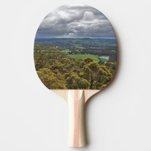 Uitzicht van Mount Buninyong Ping Pong Paddle Tafeltennisbatje (Voorkant)
