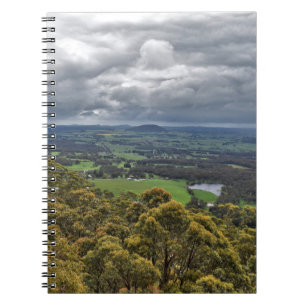 Uitzicht van Mount Buninyong Spiral Notitieboek