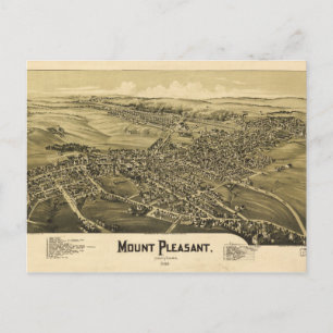 Uitzicht van Mount Pleasant, Pennsylvania (1900) Briefkaart