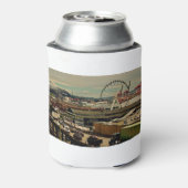 Uitzicht van Mount Rainier vanaf Pike Place Public Blikjeskoeler (Blikje Achterkant)