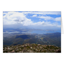 Uitzicht van Mount Wellington, Tasmania, Kaart