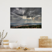 Uitzicht van Mt. Carmel, Israël Foto Poster (Keuken)