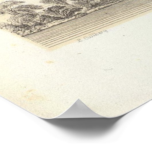 Uitzicht van Mt Diablo Poster (Hoek)