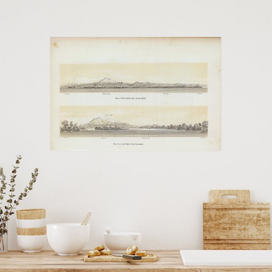 Uitzicht van Mt Diablo Poster (Keuken)