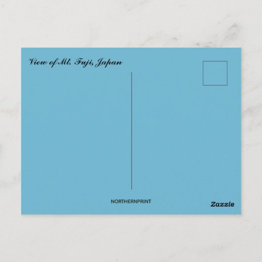 Uitzicht van Mt Fuji Briefkaart (Achterkant)