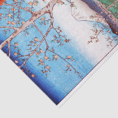 Uitzicht van Mt. Fuji en Cherry Blossom, Hiroshige Tissuepapier (Detail)