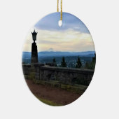 Uitzicht van Mt. Hood, Portland, Oregon Keramisch Ornament (Rechts)