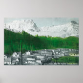 Uitzicht van Mt Index en Mt Persis Poster (Voorkant)