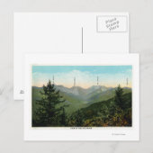 Uitzicht van Mt. Marcy, Saddleback, Sawtooth Briefkaart (Voorkant / Achterkant)