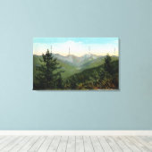 Uitzicht van Mt. Marcy, Saddleback, Sawtooth Canvas Afdruk (Insitu (Houten vloer))
