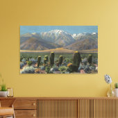 Uitzicht van Mt. San Jacinto Near Palm Springs Canvas Afdruk (Insitu (Woonkamer))