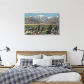 Uitzicht van Mt. San Jacinto Near Palm Springs Canvas Afdruk (Insitu (Slaapkamer))