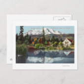 Uitzicht van Mt. Shasta van de Sisson Fish Hatcher Briefkaart (Voorkant / Achterkant)
