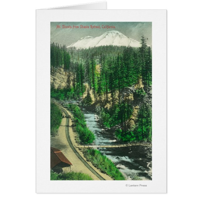 Uitzicht van Mt. Shasta van Shasta Retreat (Voorkant)