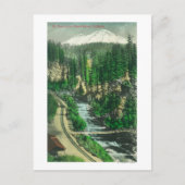 Uitzicht van Mt. Shasta van Shasta Retreat Briefkaart (Voorkant)