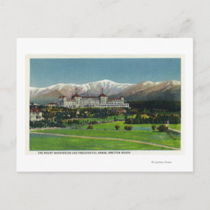 Uitzicht van Mt Washington Hotel, Presidentieel be Briefkaart