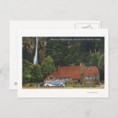 Uitzicht van Multnomah Herfsten Lodge Briefkaart (Voorkant / Achterkant)