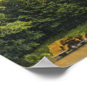 Uitzicht van Multnomah Herfsten Lodge Poster (Hoek)