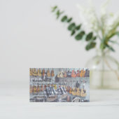 Uitzicht van muziekinstrumenten visitekaartje (Staand voorkant)