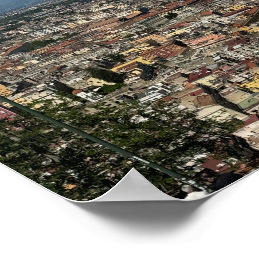 Uitzicht van Napels, Italië Design Poster (Hoek)