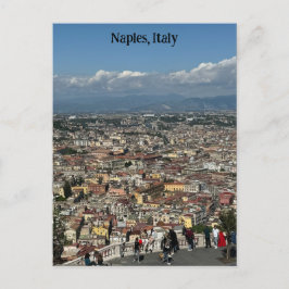 Uitzicht van Napels, Italië Design Poster Briefkaart