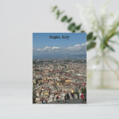 Uitzicht van Napels, Italië Design Poster Briefkaart (Staand voorkant)