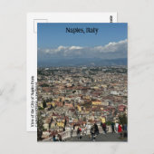 Uitzicht van Napels, Italië Design Poster Briefkaart (Voorkant / Achterkant)