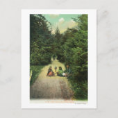 Uitzicht van Natives in het Indiase rivierpark Briefkaart (Voorkant)