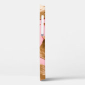 Uitzicht van natuurlijk goud, onder monstera trop Case-Mate iPhone case (Achterkant / Links)