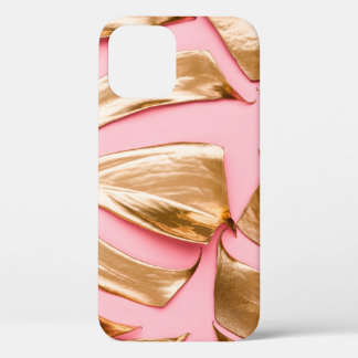 Uitzicht van natuurlijk goud, onder monstera trop Case-Mate iPhone case