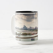 Uitzicht van Navy Pier - Chicago Foto Mok (Voorkant links)