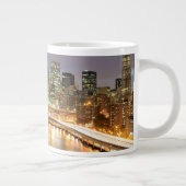 Uitzicht van Neder-Manhattan en de Brooklyn Bridge Grote Koffiekop (Rechts)