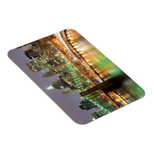 Uitzicht van Neder-Manhattan en de Brooklyn Bridge Magneet (Rechterzijde)