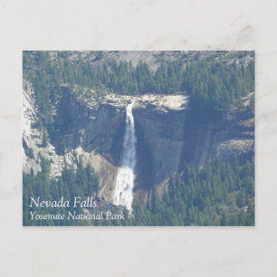 Uitzicht van Nevada-Herfsten uit Glacier Point, CA Briefkaart