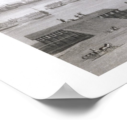 Uitzicht van New Orleans uit de Lower Cotton Pr Poster (Hoek)