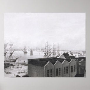 Uitzicht van New Orleans uit de Lower Cotton Pr Poster