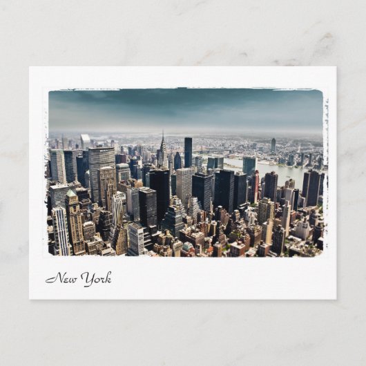 uitzicht van New York Briefkaart (Voorkant)