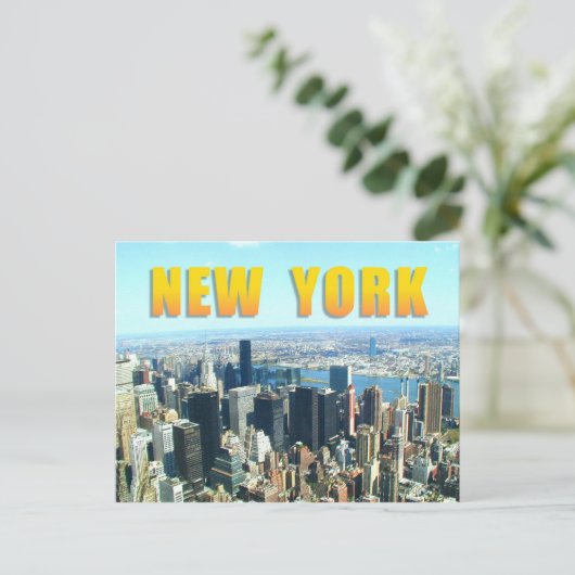 Uitzicht van New York Briefkaart (Staand voorkant)