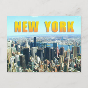 Uitzicht van New York Briefkaart