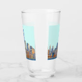 Uitzicht van New York City Skyline artistiek Glas (Links)