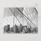 Uitzicht van New York vanaf Brooklyn Bridge Briefkaart (Voorkant)