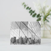 Uitzicht van New York vanaf Brooklyn Bridge Briefkaart (Staand voorkant)