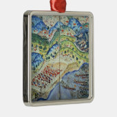 Uitzicht van Nice uit de "Suleymanname" Metalen Ornament (Rechts)