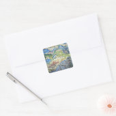 Uitzicht van Nice uit de "Suleymanname" Vierkante Sticker (Envelop)