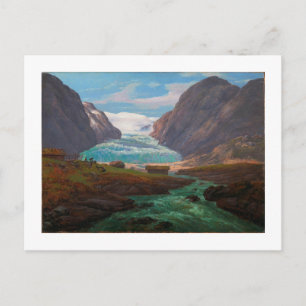 Uitzicht van Nigardsbreen in Jostedalen 1847 JCC D Briefkaart
