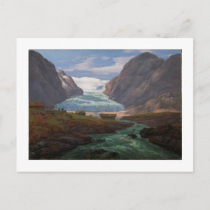 Uitzicht van Nigardsbreen in Jostedalen 1847 JCC D Briefkaart